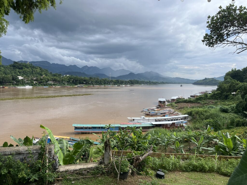 View of Laung Prabang from the Mekong